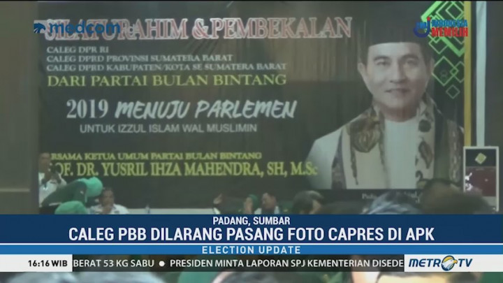 Caleg PBB Dilarang Pasang Foto Capres di APK