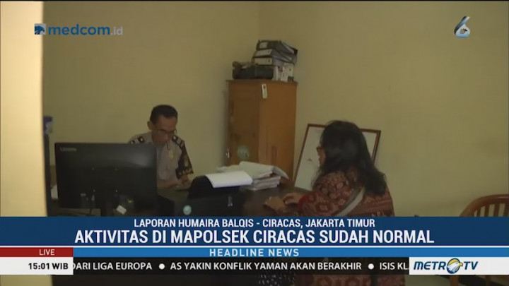 Aktivitas di Polsek Ciracas Kembali Normal