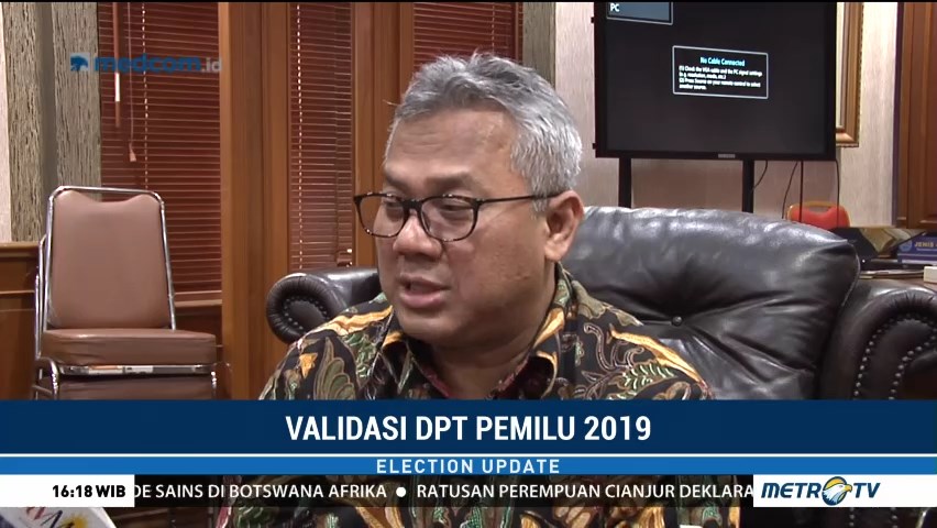KPU Tetapkan DPT Pemilu 2019 Sabtu Ini