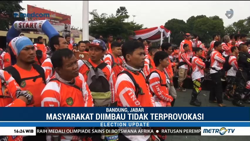 Komunitas Trail Bandung Ikut Deklarasi Pemilu Damai