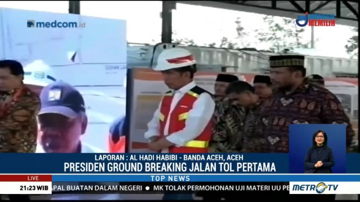 Jokowi Resmikan Sejumlah Proyek Strategis di Aceh