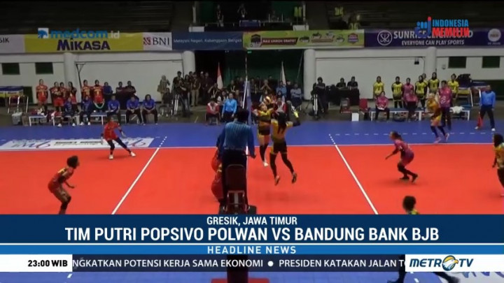 Jakarta PGN Popsivo Polwan Tumbangkan Bandung Bank BJB Pakuan