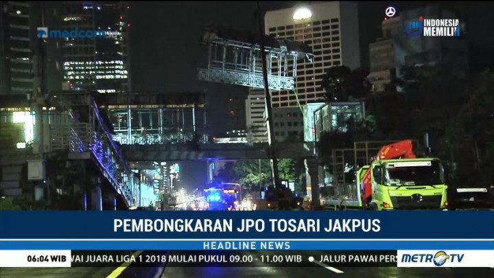 Pembongkaran JPO Tosari Dilakukan Bertahap