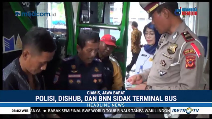 Sidak Gabungan Transportasi Darat di Terminal Ciamis