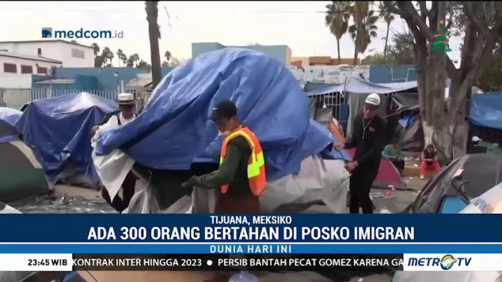Ratusan Imigran Ilegal Masih Bertahan di Perbatasan AS
