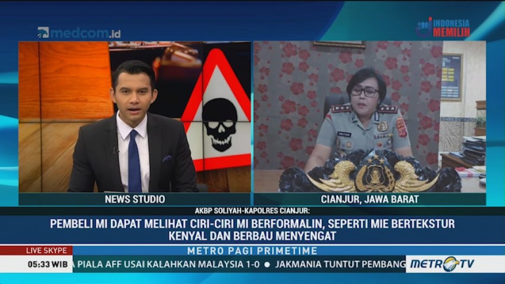Polisi Bongkar Pabrik Mi Berformalin di Cianjur