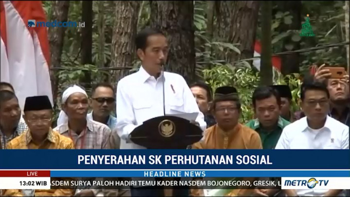 Jokowi Serahkan SK Perhutanan Sosial ke Masyarakat Jambi