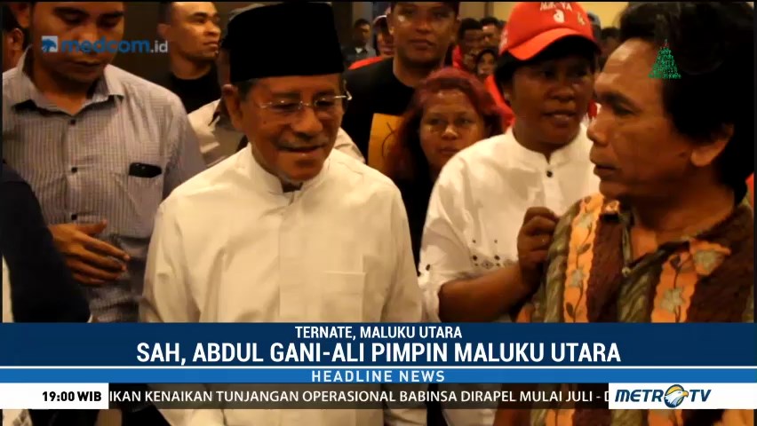 Sah, Abdul Gani-Ali Pimpin Maluku Utara