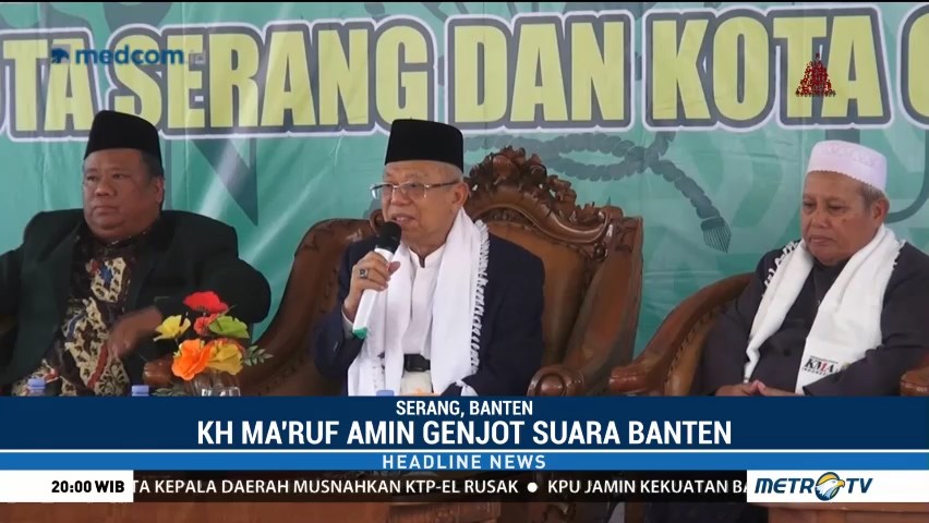 Ma'ruf Amin Siap Rebut Suara di Banten