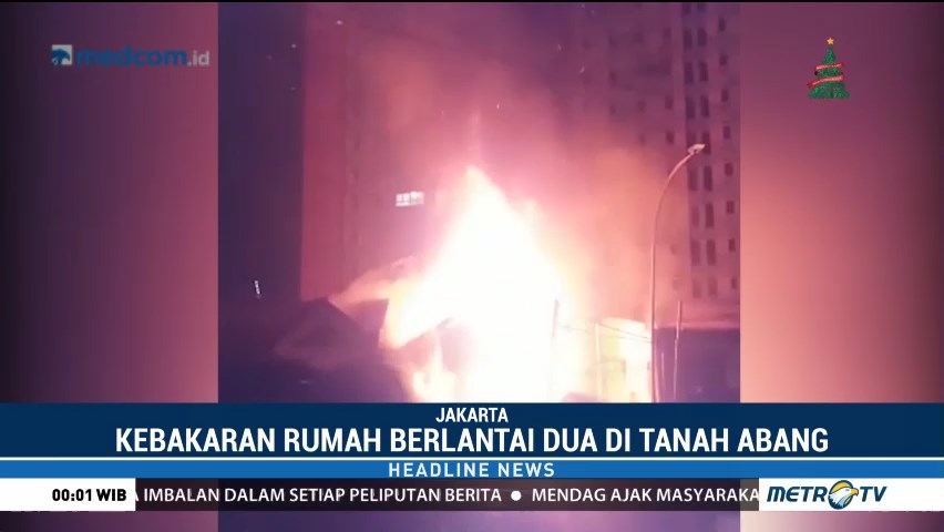 Kebakaran Rumah di KS Tubun Palmerah Diduga Akibat  Korsleting Listrik