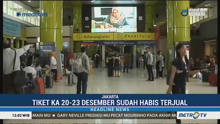 Jelang Natal, Tiket KA dari Jakarta Habis Terjual