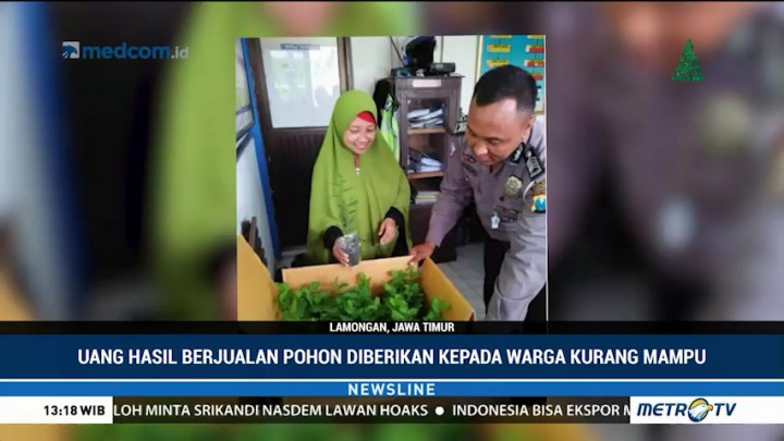 Bripka Purnomo Jual Pohon untuk Beramal