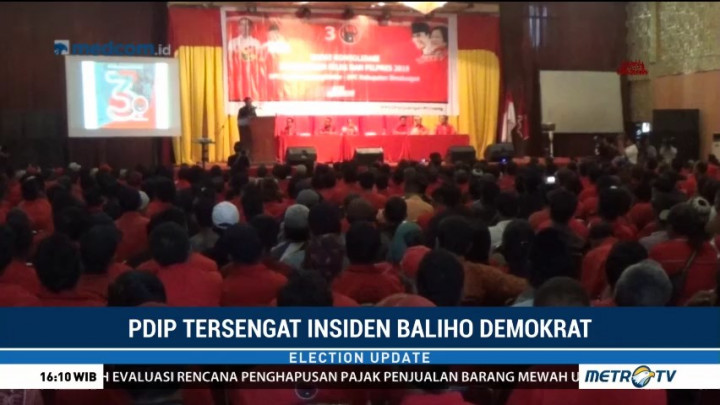 PDIP Tersengat Insiden Baliho Demokrat