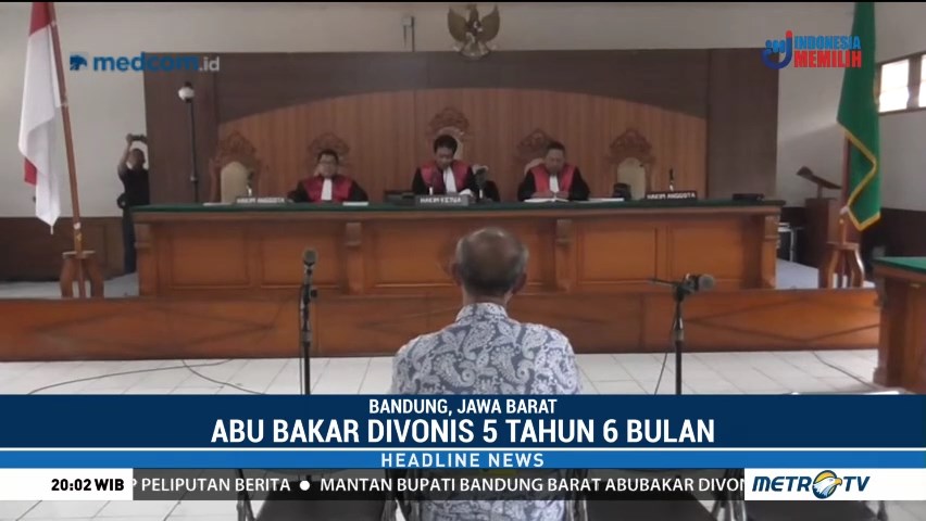 Eks Bupati Bandung Barat Divonis 5,5 Tahun Penjara