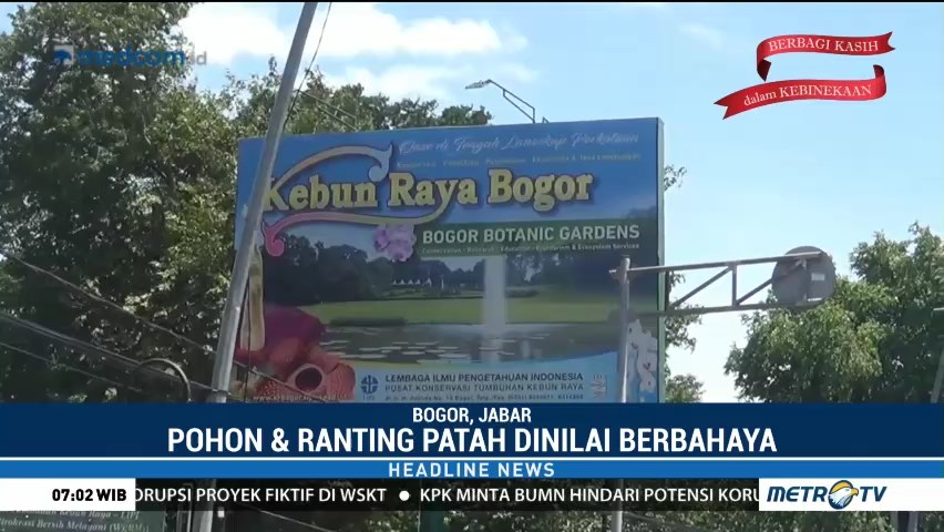 Kebun Raya Bogor Ditutup Sementara Karena Angin Kencang