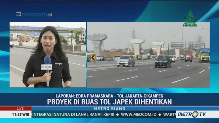 Kondisi Lalin di Tol Japek Jelang Libur Natal dan Tahun Baru