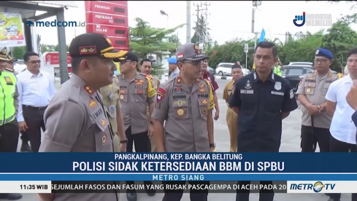 Polisi Sidak Ketersediaan BBM di SPBU Babel