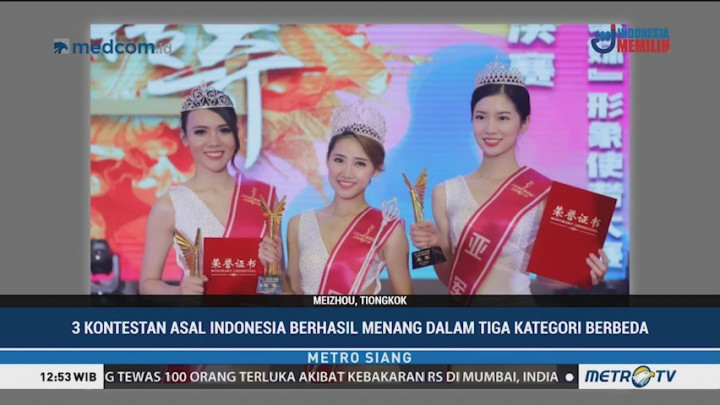 3 Kontestan Indonesia Raih Kemenangan di Miss Hakka Internasional 2018