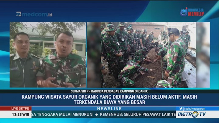 Babinsa Teladan Pendiri Desa Organik Baran
