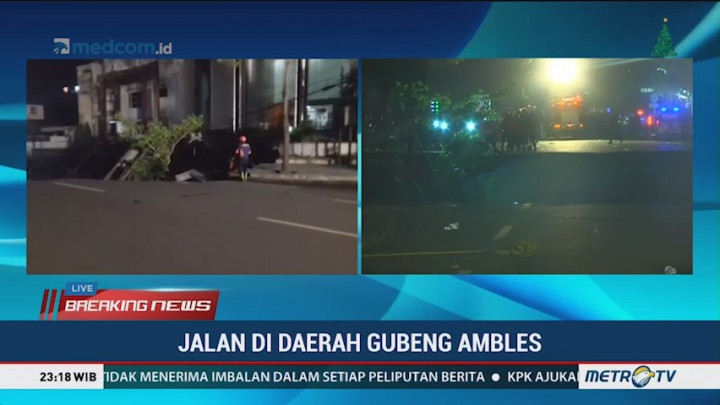 Jalan Raya Gubeng Surabaya Ditutup
