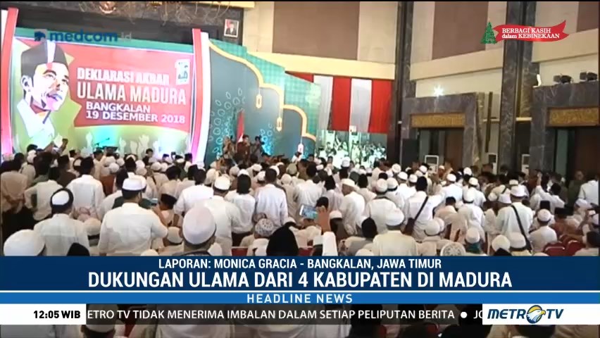 Jokowi Hadiri Deklarasi Dukungan Ulama Madura
