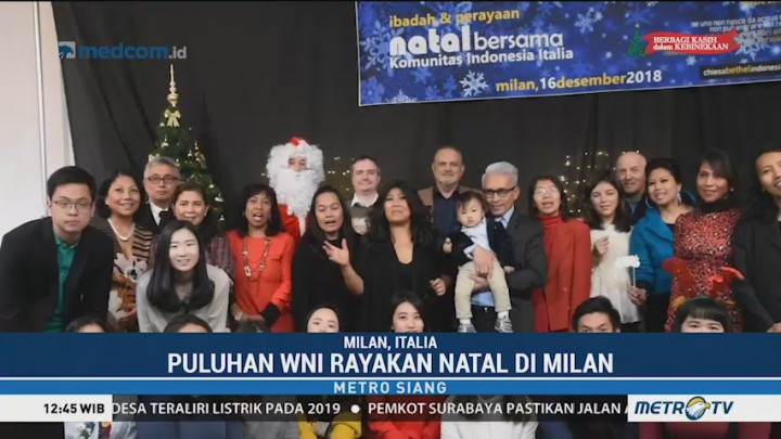 Puluhan WNI Rayakan Natal di Milan