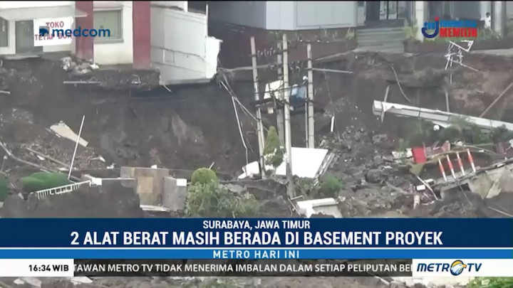 Penyebab Jalan Ambles Gubeng Belum Diketahui