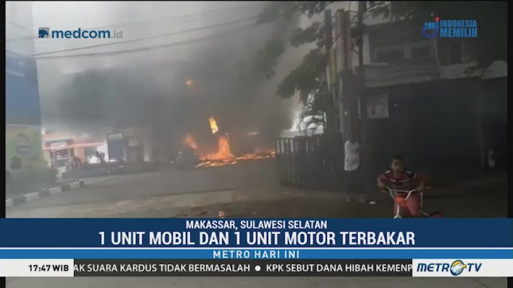 SPBU di Makassar Terbakar