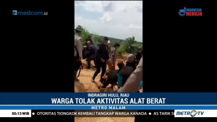 Warga Bentrok dengan Petugas Keamanan Perusahaan Sawit di Riau
