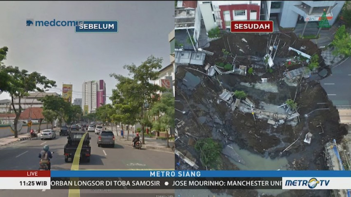 Data-data Terkait Amblesnya Jalan Raya Gubeng