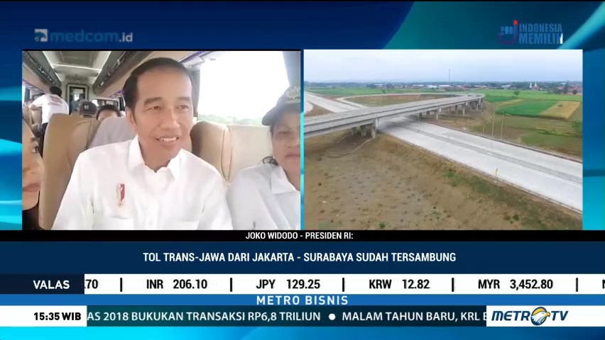 Jajal Tol Trans Jawa, Jokowi: Lebih Cepat, Mudah dan Murah