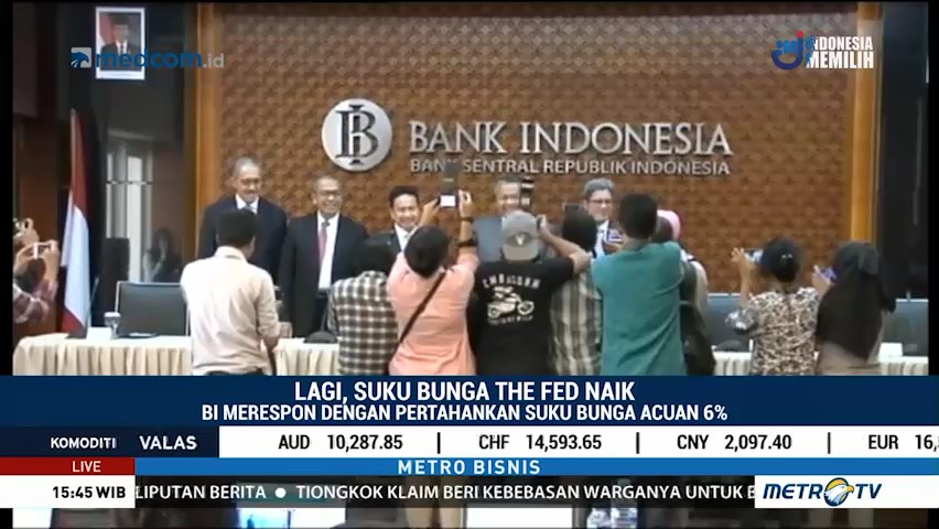 BI Pertahankan Suku Bunga Acuan Meski The Fed Naik
