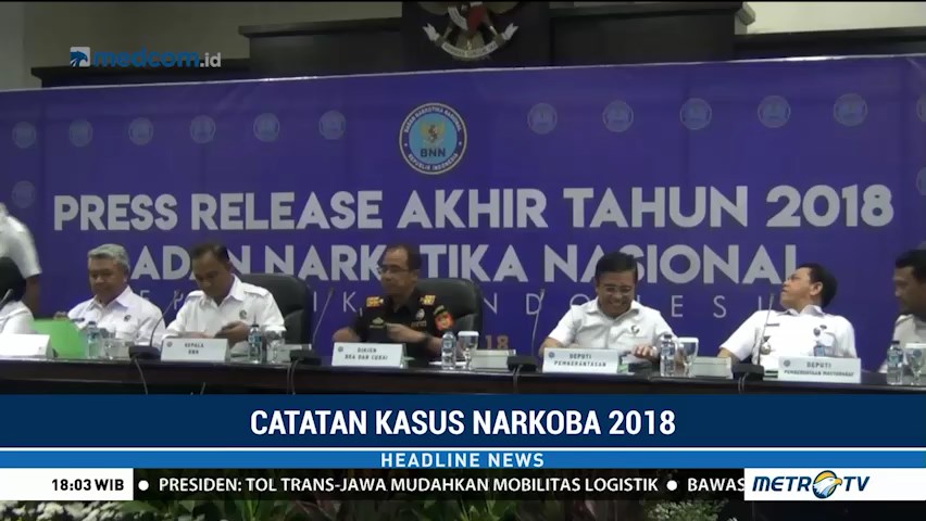 Polri Tindak 914 Kasus Narkoba Sepanjang 2018