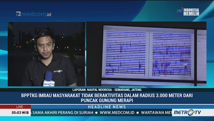 Aktivitas Gunung Merapi Terpantau Dinamis