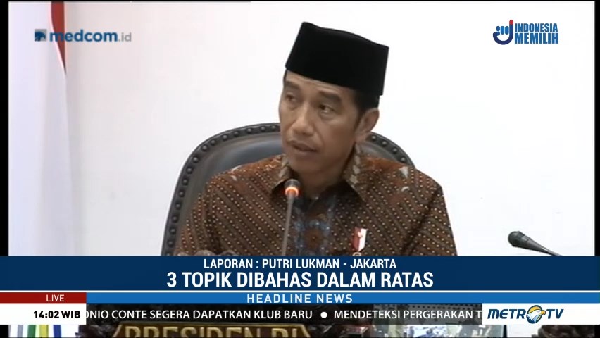 Jokowi Gelar Ratas Bahas Persiapan Nataru
