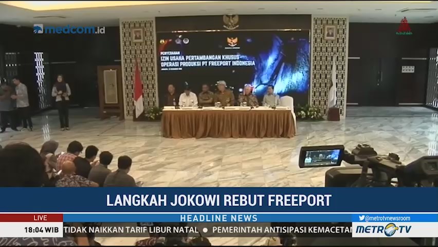 Langkah Jokowi Rebut Freeport