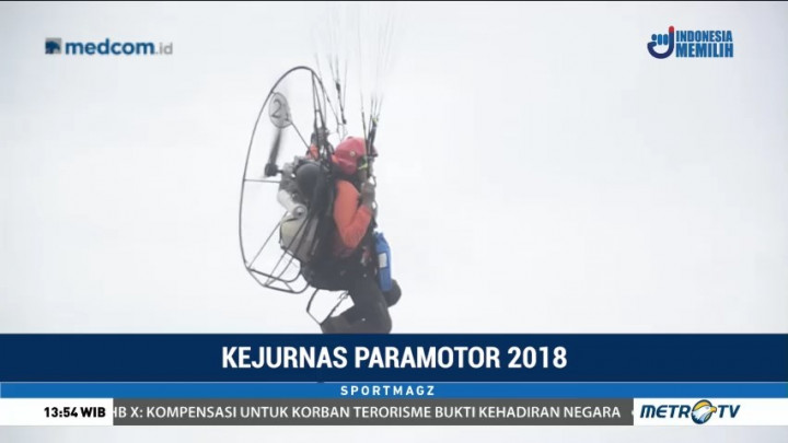 32 Pilot Adu Ketangkasan di Kejurnas Paramotor 2018