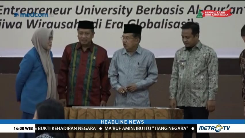 JK Hadiri Peresmian Pembangunan Universitas Islam Makassar
