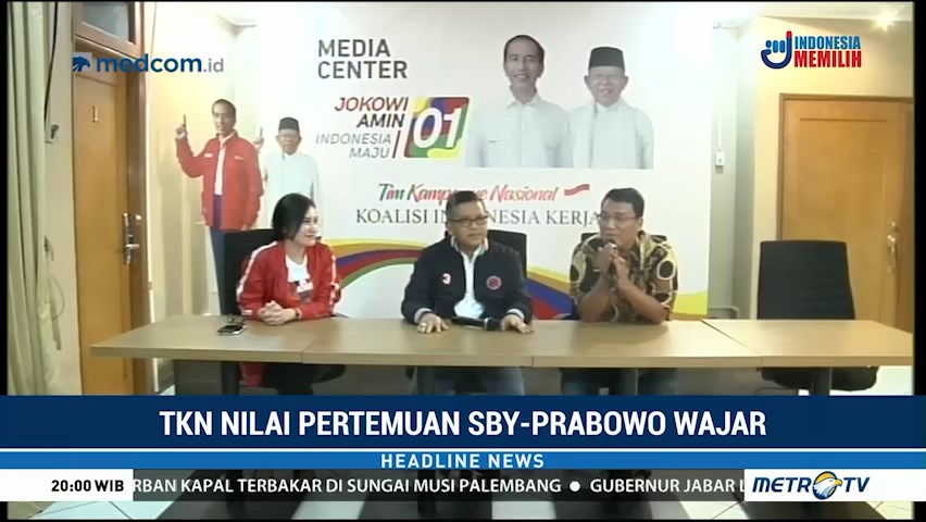 TKN Menilai Pertemuan Prabowo-SBY Hal Wajar