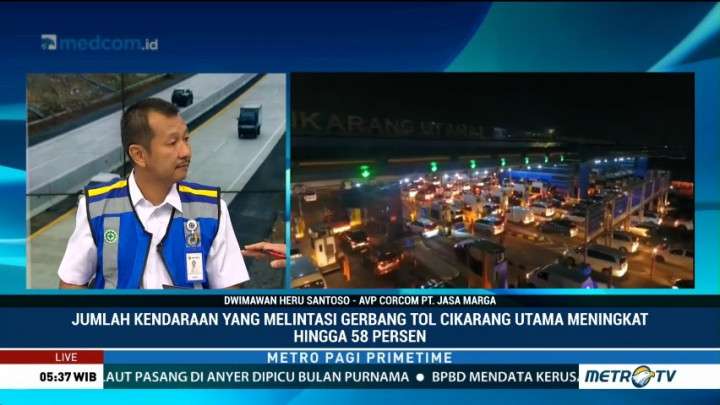 Penggunaan Jalan Tol Trans-Jawa Saat Liburan