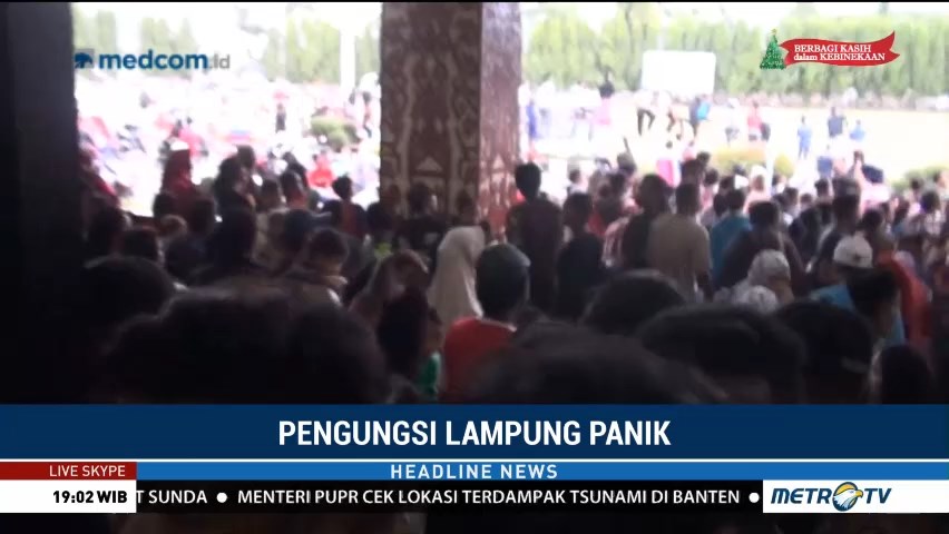 Hoaks Tsunami Susulan Buat Pengungsi di Lampung Panik