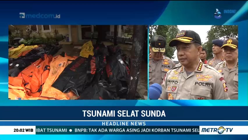 Kata Kapolri Usai Meninjau Lokasi Terdampak Tsunami Selat Sunda