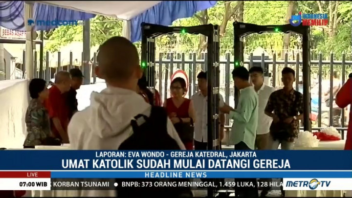 Misa Natal di Gereja Katedral Digelar 4 Kali