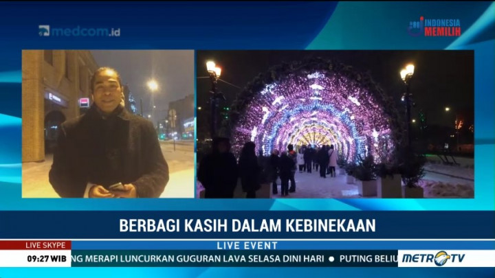 Gemerlap Natal di Moskow