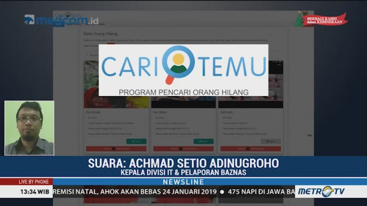 Cari Temu, Aplikasi Pencari Korban Bencana