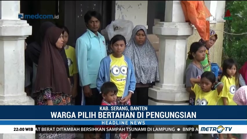 Trauma, Warga Terdampak Tsunami Masih Bertahan di Pengungsian