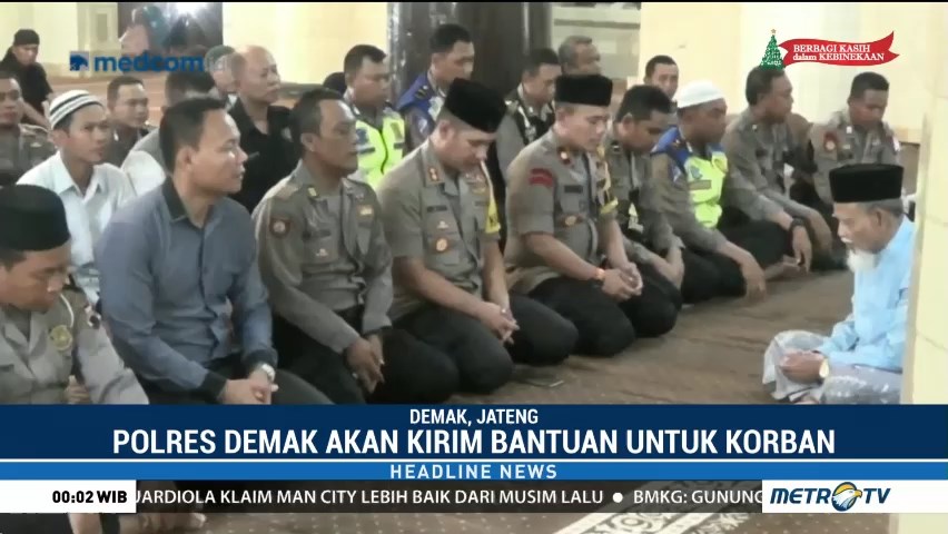 Polres Demak Gelar Salat Gaib untuk Korban Tsunami Banten dan Lampung