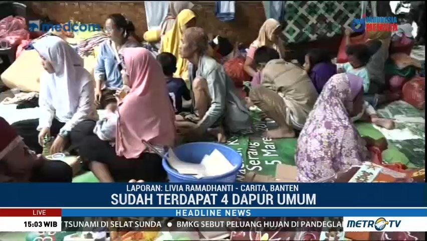 Ribuan Warga Pandeglang Belum Berani Kembali ke Rumah