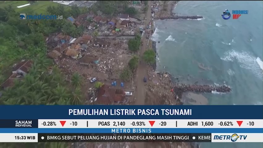 Pemulihan Listrik Pascatsunami Selat Sunda