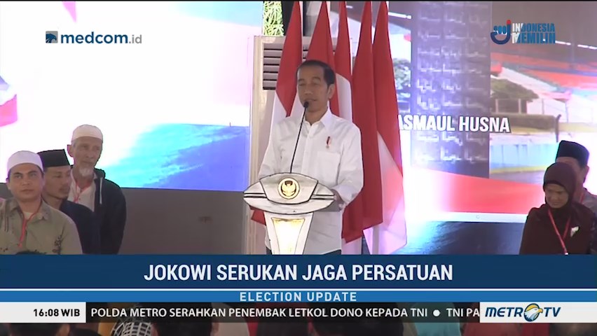 Jokowi Minta Warga Jaga Persatuan di Tahun Politik